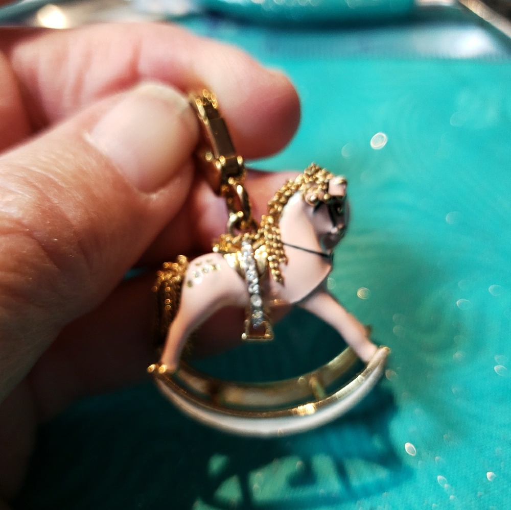 JUICY COUTURE LE  Holiday Rocking Horse Charm.